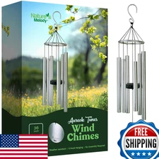 Nature's Melody Aureole Tunes Wind Chimes - 6 Tubes, E Pentatonic - Outdoor/Memo