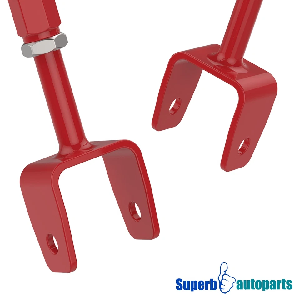 Fits BMW E36 E46 3-Series Adjustable Rear Lower Camber Control Arms Kit Red - Image 4 of 4