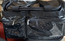 Fanwoli 28" Black glitter Dance Bag with Garment Rack Ideal for Dancers