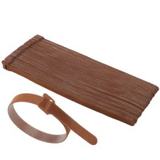 100 Pcs Christmas Garland Ties 12 Inch Brown Adjustable Holiday Garland Ties ...