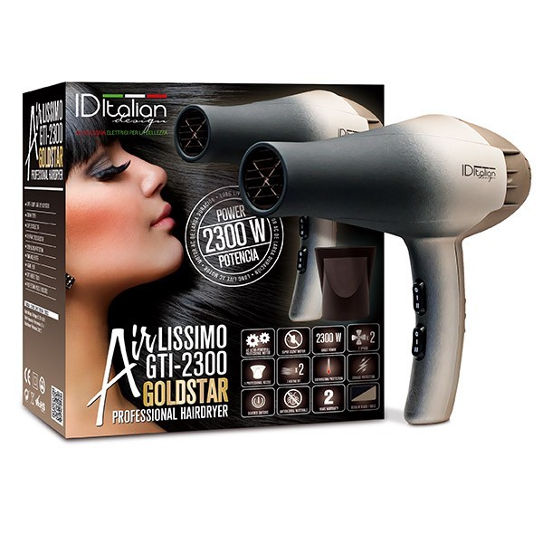 Secador de Pelo Profesional con Difusor y Alta Potencia 2300W