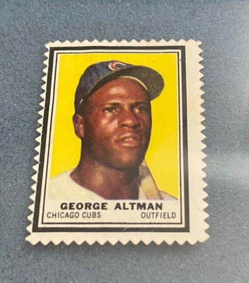 1962 Topps Stamps Baseball George Altman Chicago Cubs EX