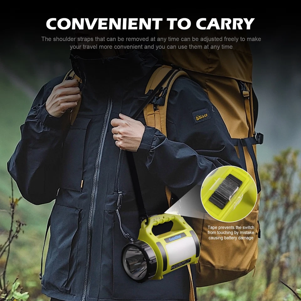 Portable Hand Torch USB Rechargeable LED Flashlight Super Bright Torch Lamp - Image 2 of 4