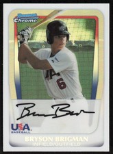 2011 Bowman Draft Chrome Prospects Refractors #BDPP93 Bryson Brigman