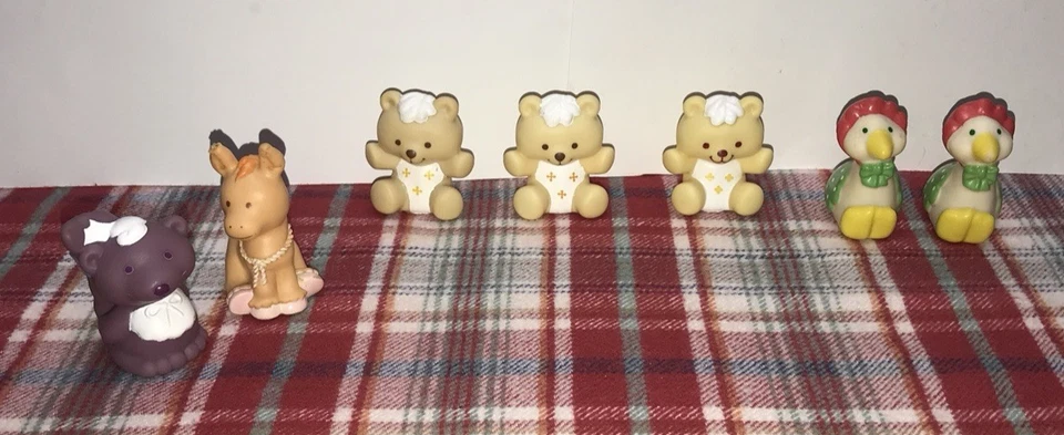 STRAWBERRY SHORTCAKE PETS, ENORME LOTE DE 7 FIGURAS DE PLÁSTICO, 2", LOTE VARIEDAD! Foto 2 de 4