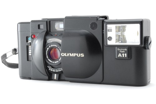 ALL WORKS [Exc+5] Olympus XA Rangefinder 35mm Film Camera A11 Flash From JAPAN