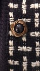 New Chaus Navy Blue White Tweed Wool Jacket Blazer Size 14 — photo 10