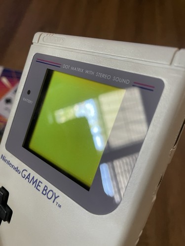 Nintendo Game Boy DMG-01 Console Portatile Grigio Completa di Scatola CIB Spedizione Veloce! - Foto 2 di 16