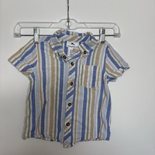 Tommy Bahama Niños Multicolor Rayas Verticales Niño Pequeño 3T Costero Resort Ropa