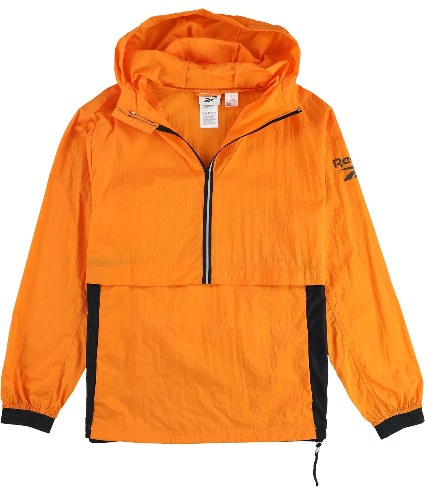 Reebok Mens One Series Running Anorak Jacket, Orange, Medium