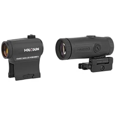 Holosun HS403C 2 MOA Dot Micro Red Dot Sights & HM3X 3X Magnifier Combo