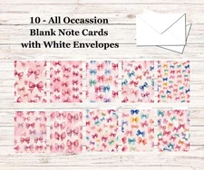 10 - Blank Note Cards with Envelopes - All Occasion #010