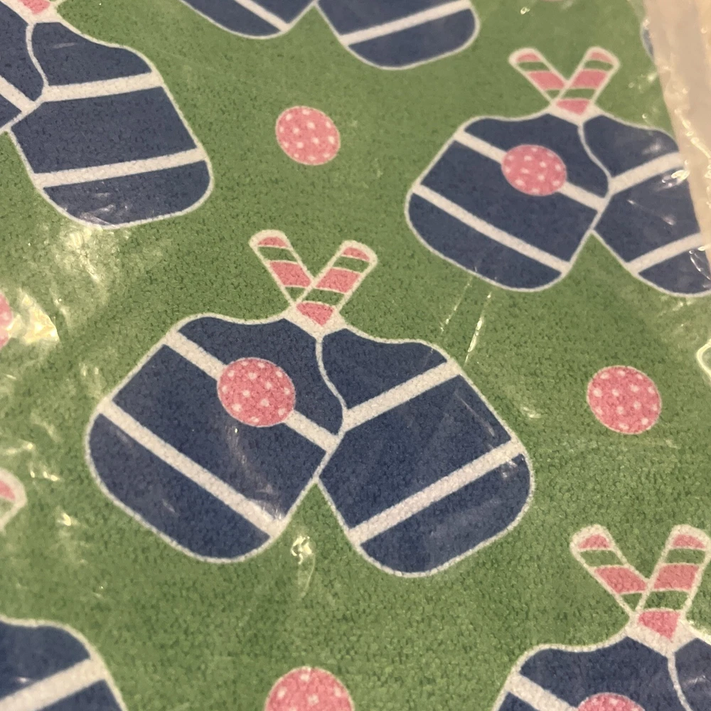 Pickleball Fun Sports Towel Game Paddle Play Sport Gym Towel~NEW