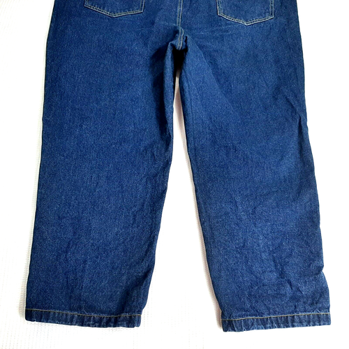 Duke Haband Classic Fit Men's Size 46S Ins 28 Jeans Dark Blue Flex Waist Cotton - Picture 10 of 12