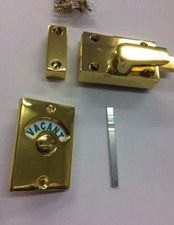 Lovely Vintage Style Brass Toilet Indicator Lock Bolt Vacant Engaged Lock Bolt