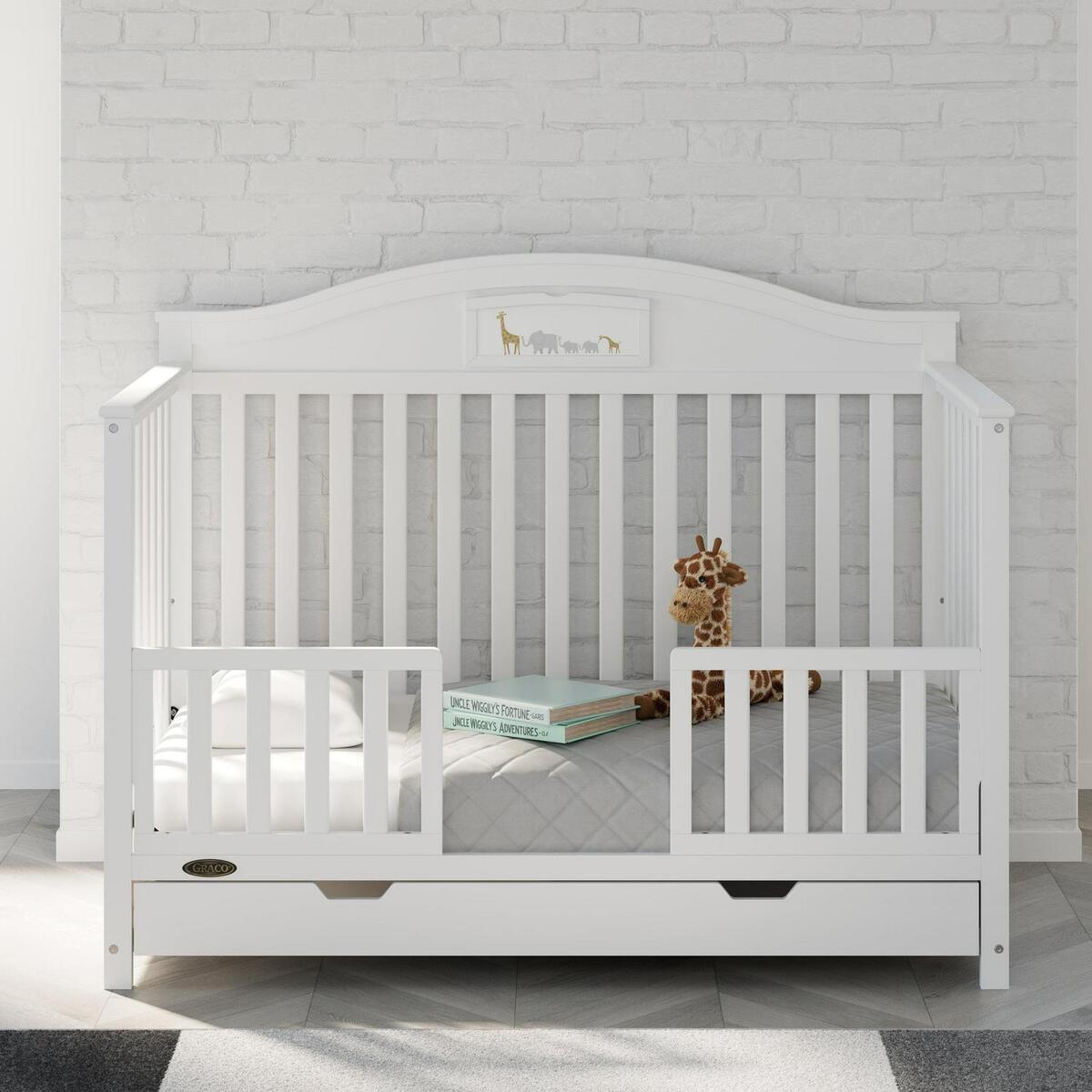 Cunas Convertibles 5 En 1 Cama Para Bebes De Madera Baby Crib With Drawer