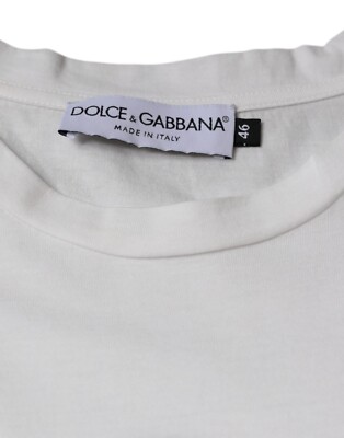 DOLCE & GABBANA T-shirt White Cotton DG Logo Print Casual DOLCE & GABBANA T-shirt White Cotton DG Logo Print Casual