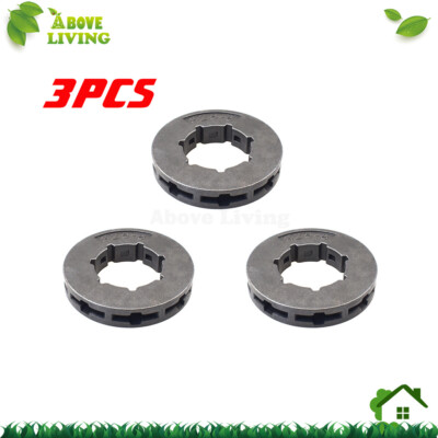 3Pcs Chainsaw Chain Sprocket Rim 325 8 Tooth For Olympyk Oleo-Mac Partner
