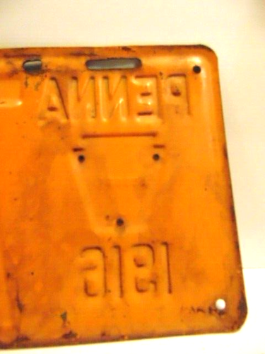 Pennsylvania 1916 steel license plate #78356, with the keystone badge - Picture 8 of 9