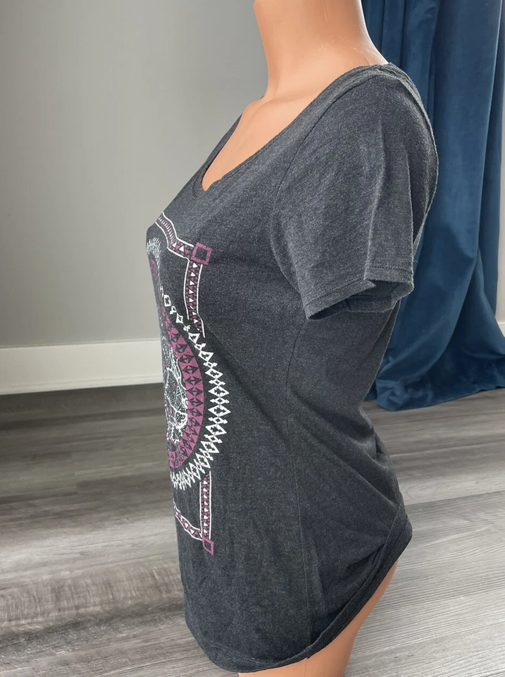 Camiseta Empyre Gris Elefante S Cuello Redondo Top Manga Corta Foto 2 de 4