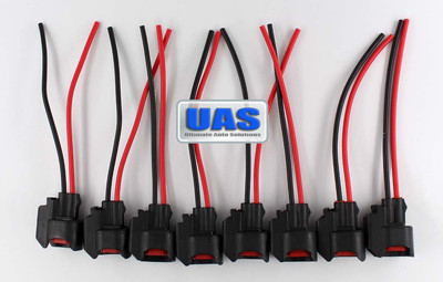 Pack Of 8 Fuel Injector Connector With Wiring Pigtail EV6 & EV14 For Dodge GM Ford LS2 LS3 LS7, Cut And Splice Style (Pack Of 8) In Kenya | Adapters & Connectors - Foto 11
