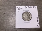 1936 Buffalo 5 Cent from Philadelphia Mint in Very Fine Condition 09122404t