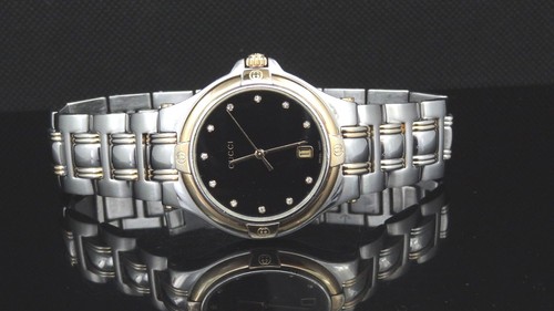 GUCCI Series 9040M Silver \u0026 Gold Tone 