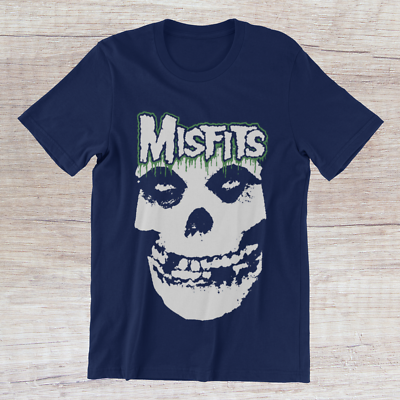 MISFITS Skull Logo T-Shirt American Horror Punk Rock Band on