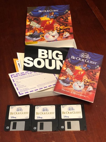 Vintage Disney Beauty and the Beast Be Our Guest Computer Game IBM PC - Picture 7 of 9