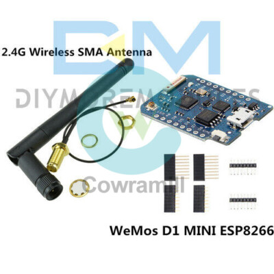 Wemos D1 mini Pro V1.1.0 - 16M Bytes External Antenna Connector ESP8266