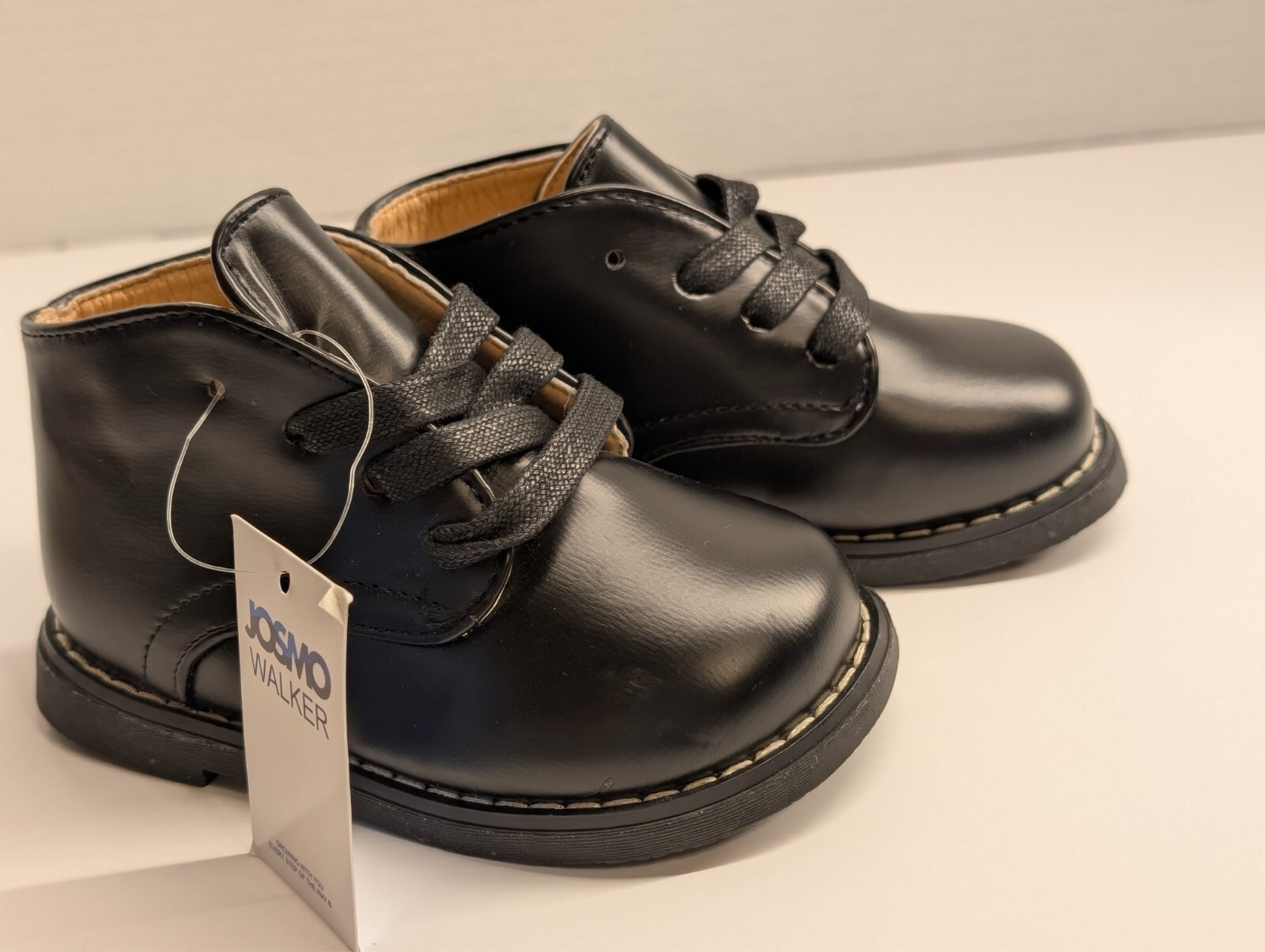 Walker Leather Logan New Classic Black Size 5.5 Lace Up