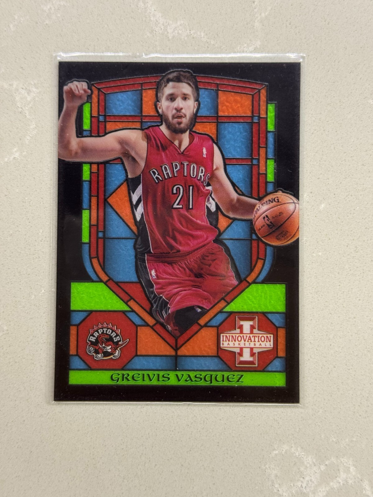 2013-14 Innovation Greivis Vasquez Stained Glass #22 Toronto Raptors