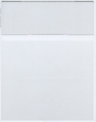 #ad 500 Blank Check Stock Paper Check on Top Platinum Pinstripe $41.57