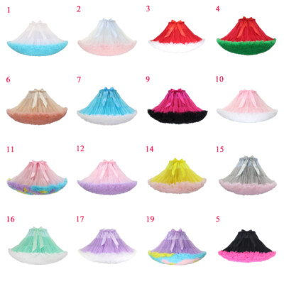 Mädchen Lolita Petticoat Rock Crinoline Unterrock Swing Tutu Prinzessin Cosplay