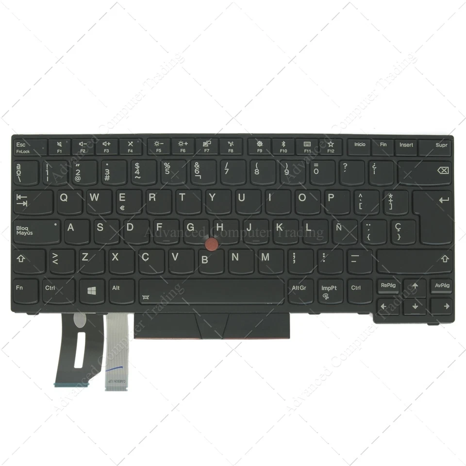 Teclado Español para portátil Lenovo ThinkPad T480s T490 01YP450  Retroiluminado - Imagen 2 de 4