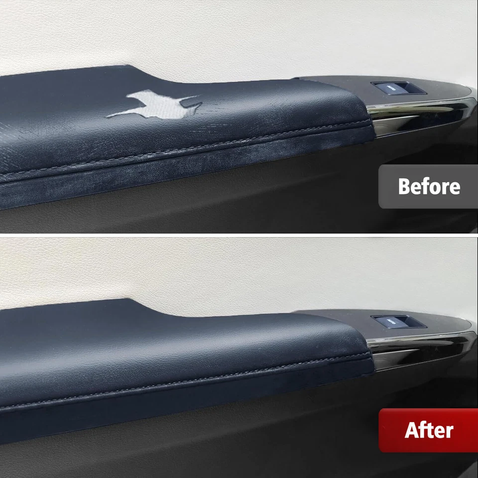 Fits Toyota Avalon 2013-2018 Vinyl Leather Armrest Door Panel Cover Dark Gray - Image 2 of 4