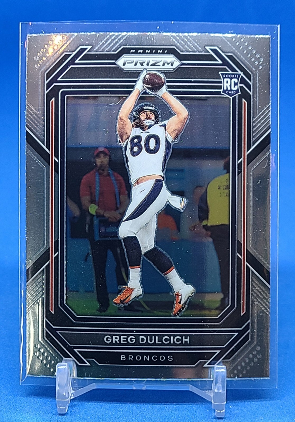 Greg Dulcich Broncos 2022 Panini Prizm Rookie #360