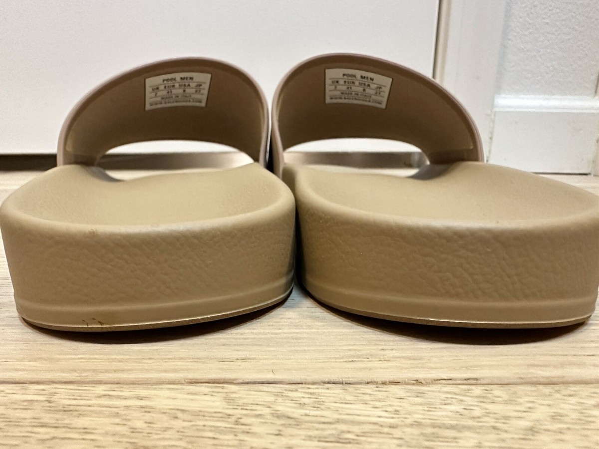 Balenciaga MEN'S POOL SLIDE SANDAL IN BEIGE SZ US 8, JP 27 Balenciaga MEN'S POOL SLIDE SANDAL IN BEIGE SZ US 8, JP 27