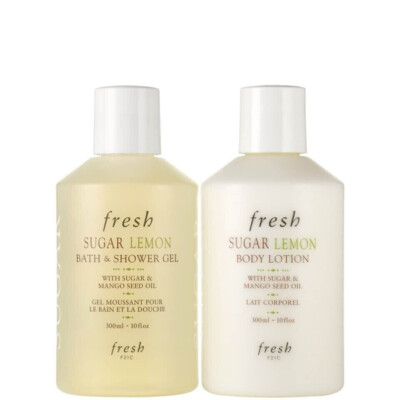 FRESH SUGAR LEMON BATH&SHOWER GEL 300ML+BODY LOTION 300 ML 1 SET