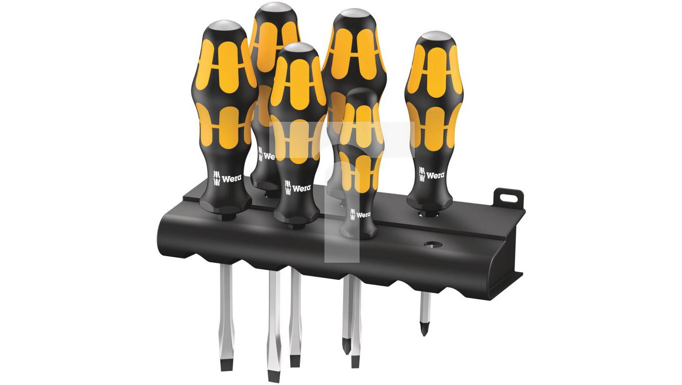 Kraftform punching screwdriver set + hanger, 6 pieces 05018287001 /T2UK
