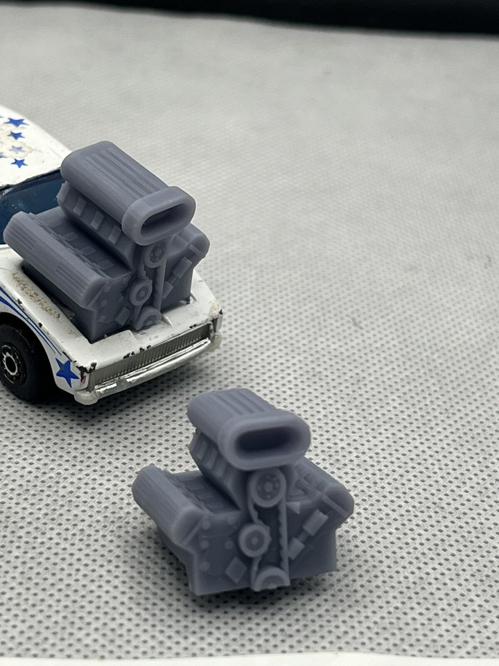 2 engines for Matchbox No 26 Superfast Cosmic Blues Dodge Charger | eBay