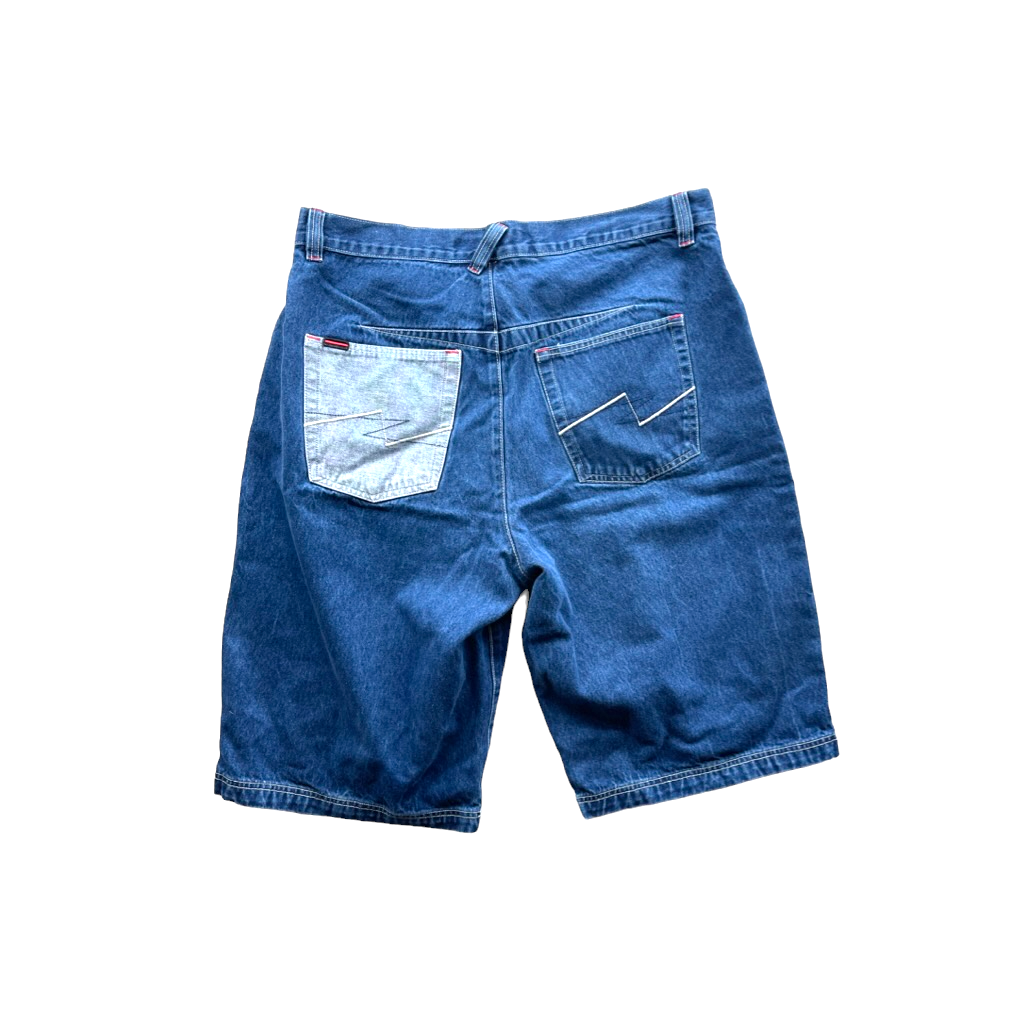 Vintage 90's Fubu The Collection Baggy Denim Jean Shorts Vintage 90's Fubu The Collection Baggy Denim Jean Shorts