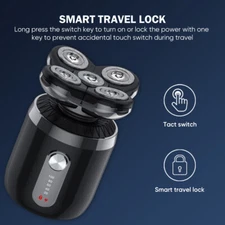 Bald Head Razor Smooth Skull Trimmer Wet Dry Cordless Hair Remover Beard Shavers