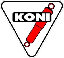 #5526p (2) 4.5" Koni Shock Absorber Decal Sticker Vintage Racing LAMINATED
