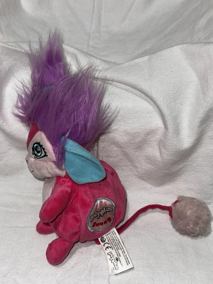 Spinmaster 2015 Popples "Sunny" 8" Reversible Stuffed Popple Plush Toy - Image 4 of 4