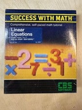 Success With Math Linear Equations Atari 800 XL - CBS Software - Sealed image
