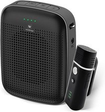 Voice Amplifier with Wireless Lapel Microphone - Personal Megaphone for Teachers