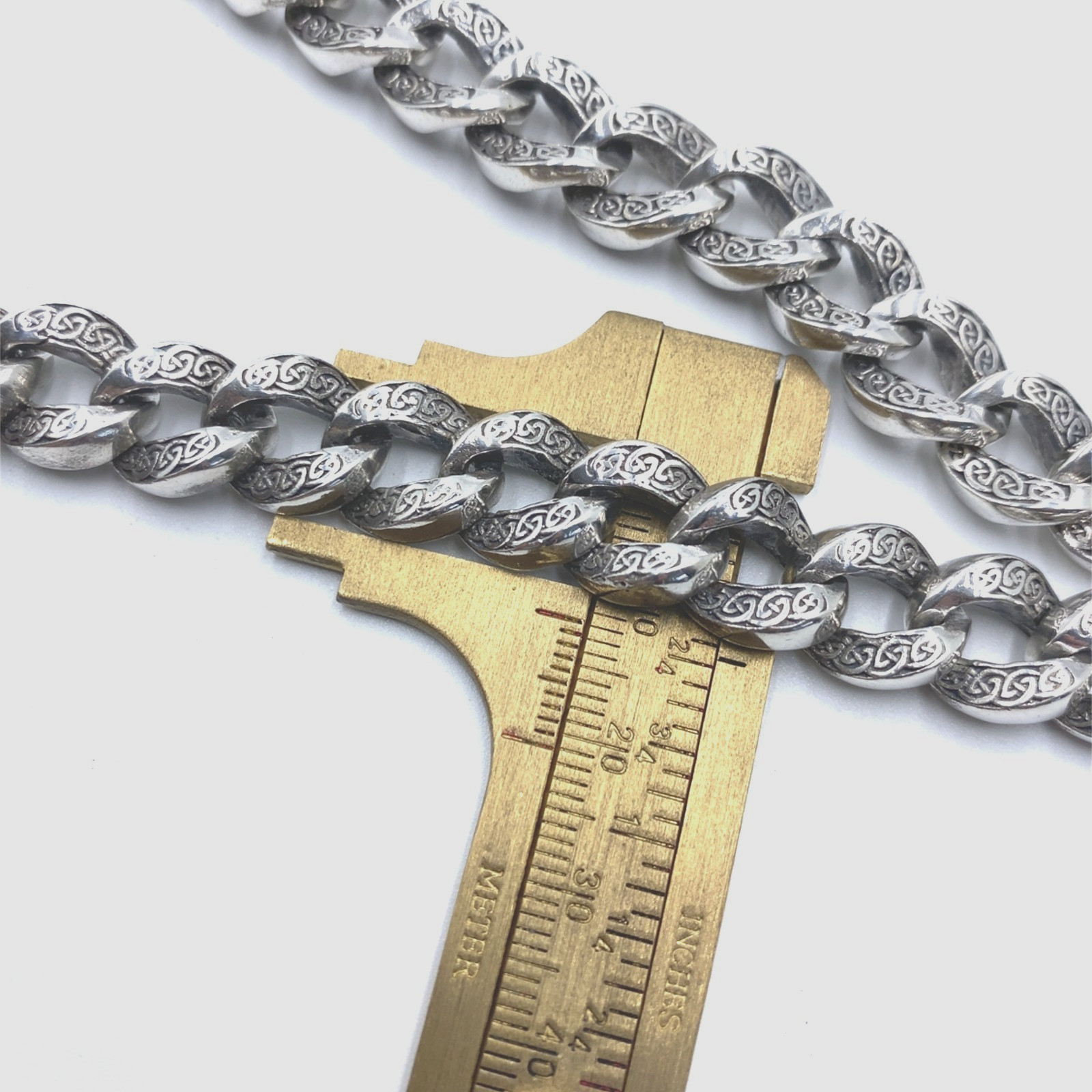 Keith Jack Solid Heavy 925 Silver Celtic Knot Cur… - image 7