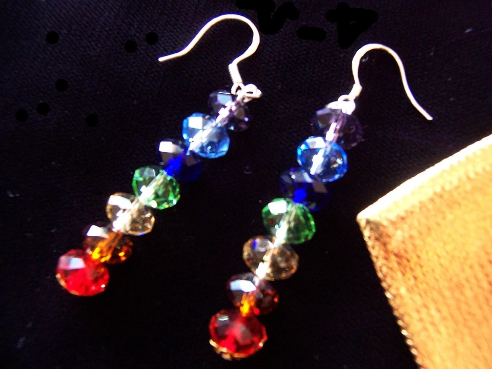 50 Perline Cristallo 10mm Rondelle Sfaccettate Mix Colori Creazione di gioielli - Immagine 4 di 4