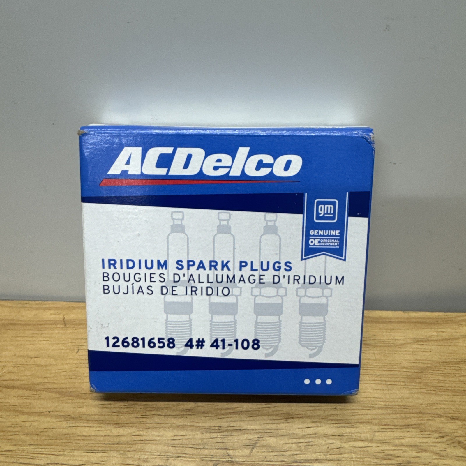 4 Pack OEM GM ACDelco Iridium Spark Plugs 12681658 for 2010- 2014 Chevy Equinox